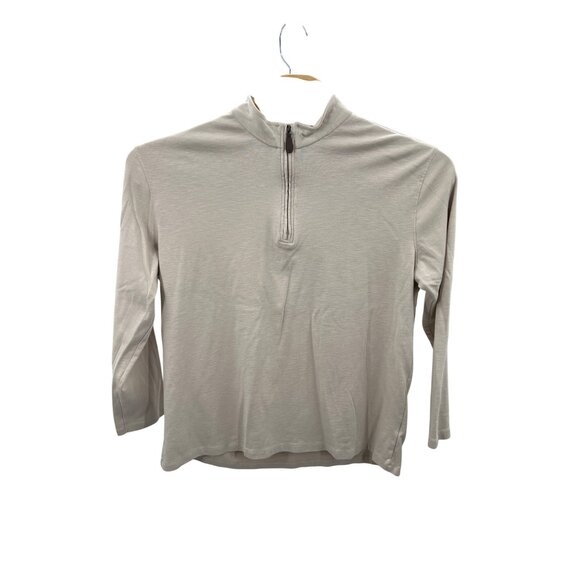 Elliot Mulryan Beige Long Sleeve Quarter-Zip Top Mens XL - Picture 1 of 4